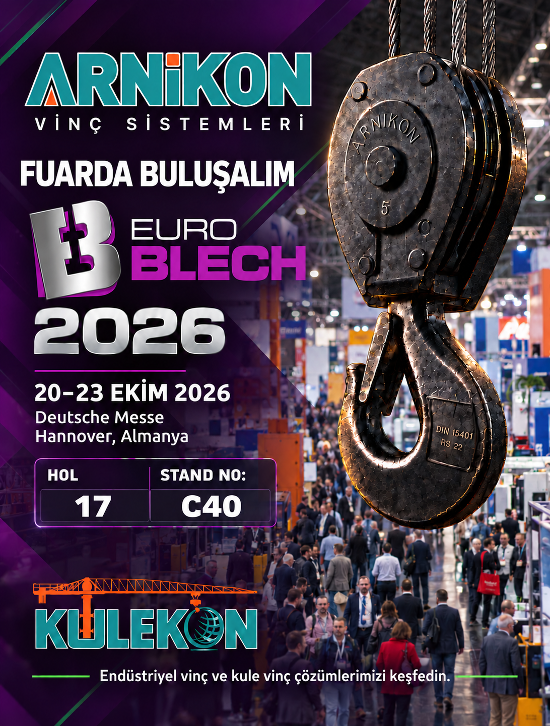 Arnikon ve Kulekon EuroBLECH 2026 Hannover Hol 17 Stand C40
